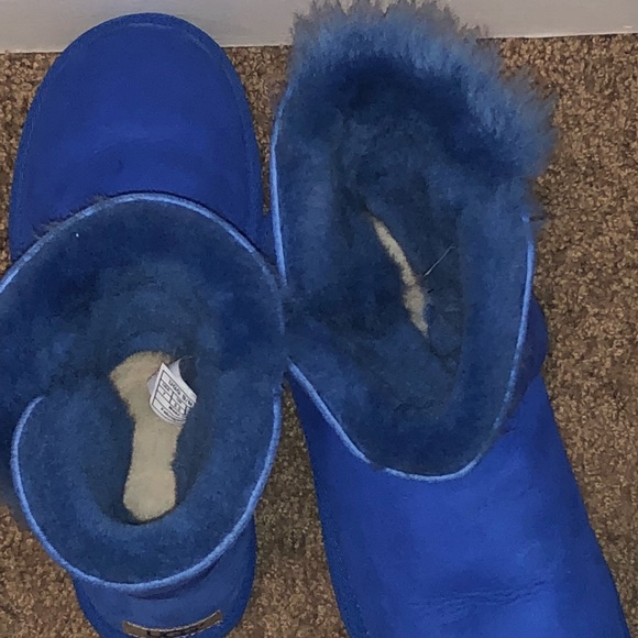 UGG Boots Royal Blue Custom Designed WORN ONCE - Picture 2 of 8